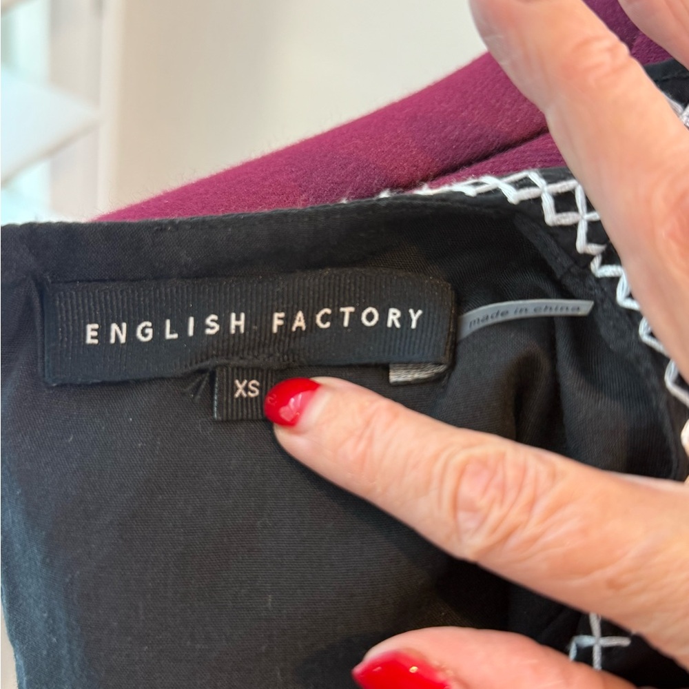English Factory Embroidered Ruffle Balloon Top at NORDSTROMS NOW! - Picture 8 of 8